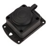 Rexant 111-111-4 Розетка каучуковая 1 гнездо с крышкой черная, с/3, 16А, IP44
