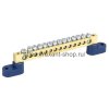 Rexant Шина «N» нулевая 8х12 мм на двух угловых синих изоляторах 11-2336