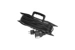 Rexant 13-4915 Удлинитель-шнур на рамке ПВС 3х0,75мм², 30м, с/з, 6А, 1300Вт, IP20