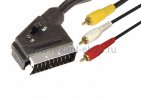 Rexant Шнур SCART Plug - 3RCA Plug с переключателем 17-1322