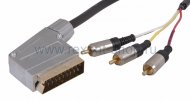Rexant Шнур SCART Plug - 3RCA Plug с переключателем 17-1334
