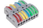 Rexant 07-5247-4 Клемма СМК 4х2 проходная разветвительная 4 полюса, с монтажной площадкой