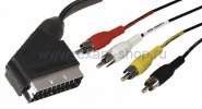 Rexant Шнур SCART х 4 RCA 1.0 м 17-1401
