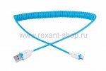 Rexant USB кабель универсальный microUSB шнур витой 18-4302