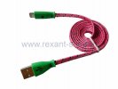 Rexant USB кабель светящиеся разъемы для iPhone 5/5S/5C 18-4258