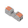 Rexant 07-5262 Клемма СМК 222-422R проходная разъемная 2 полюса серая 0,2-2,5/4мм?