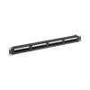 Rexant 02-0231 Панель коммутационная с кабельным органайзером 19", 1U, 24 порта, RJ-45, CAT 6