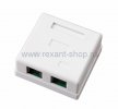 Rexant Комбинированная розетка накладная тел. + комп. RJ-11+RJ-45 03-0120