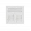 Rexant 03-0262 Вставка 45x45, на 2 порта со шторкой