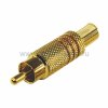 Rexant РАЗЪЁМ штекер RCA Металл под винт 14-0411