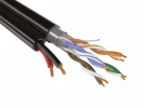 Rexant 01-4046 Мульти-кабель FTP 4PR, 24AWG, CAT5e+2х0,75 мм? (бухта 200 м)