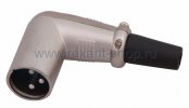 Rexant РАЗЪЕМ CANON штекер XLR на шнур угловой 14-0522