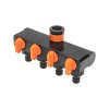 Rexant 62-0225 Разветвитель для шланга на 4 канала 1/2"-3/4" ЧЕТЫРЕ СЕЗОНА