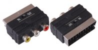 Rexant Переходник SCART - 3гн.RCA (с переключателем) 17-1063