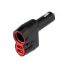 Rexant 16-0299 Автозарядка в прикуриватель АЗУ 2хUSB+гнездо, 12-24V, 5V,1 000mA