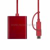Rexant Шнур-адаптер HDTV 3 в 1 для iPhone/Type C/microUSB 18-4502-9