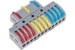 Rexant 07-5248-4 Клемма СМК 3х4 проходная разветвительная 3 полюса, с монтажной площадкой