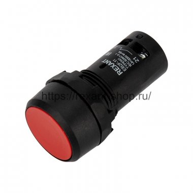 Фотография товара 'Rexant Кнопка EB22 возвратная красная NO+NC 230 В 36-5530'