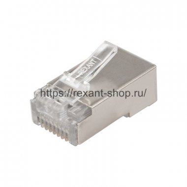Фотография товара 'Rexant Разъем сетевой LAN на кабель, штекер 8Р8С (Rj-45) 06-0082-A10'