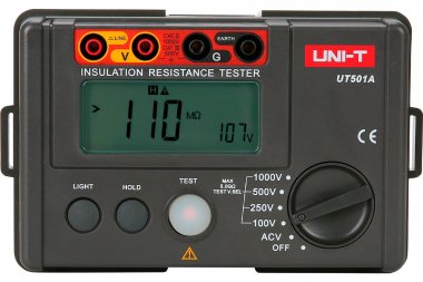 Фотография товара 'Rexant 13-0043 Измеритель сопротивления изоляции UNI-T UT501A'