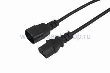 Фотография товара 'Rexant Сетевой шнур гнездовой разъём C13-штыревой разъём C14 11-1161'