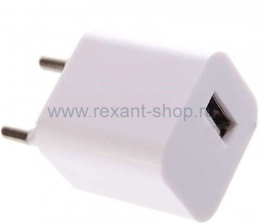 Фотография товара 'Rexant Сетевое зарядное устройство квадрат USB 18-1914'