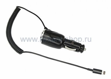 Фотография товара 'Rexant Автозарядка в прикуриватель для iPhone5/5S (АЗУ) 18-0140'