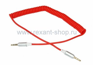 Фотография товара 'Rexant Аудио кабель AUX 3.5 мм шнур спираль 18-4016'