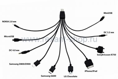 Фотография товара 'Rexant USB кабель 10 в 1 18-1196'