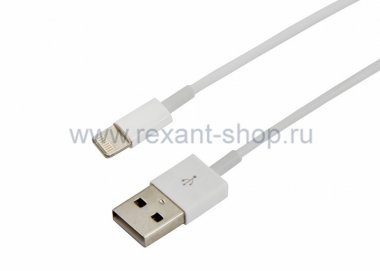Фотография товара 'Rexant USB кабель для iPhone 5/5S/5C с оригинальным чипом 18-0000'