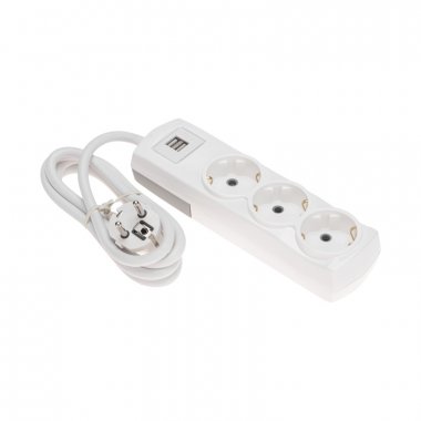 Фотография товара 'Rexant 13-4109 Удлинитель PREMIUM 3 гнезда, 1,5м, 3х1,5мм?, с/з, 2 USB'