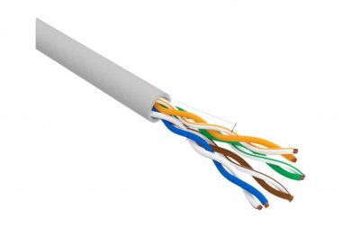 Фотография товара 'Rexant 02-0005-R Кабель витая пара U/UTP, CAT 5е, PVC, 4x2x0,52 мм, 24AWG'