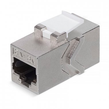 Фотография товара 'Rexant 02-0110 Адаптер проходной формата Keystone, Jack RJ-45(8P8C), FTP, CAT 6A'