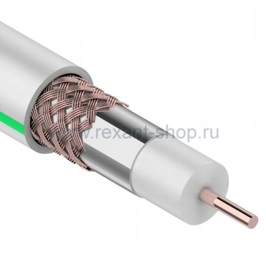 Фотография товара 'Rexant Кабель для спутникового телевидения SAT 703B+CU/Al/CU, 75 Ом 01-2431-6'