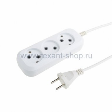 Фотография товара 'Rexant Удлинитель 3 гнезда 11-2265'