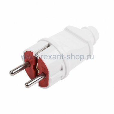 Фотография товара 'Rexant Вилка прямая с/з 16А 11-1057-1'
