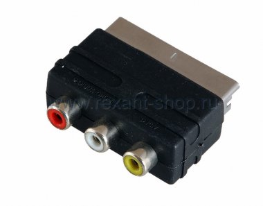 Фотография товара 'Rexant Переходник SCART - 3гн.RCA 17-1062'
