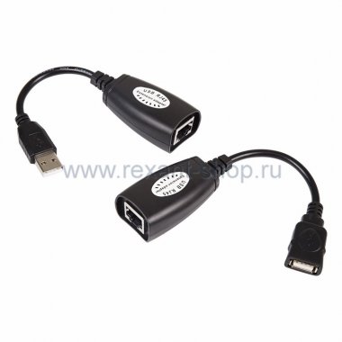 Фотография товара 'Rexant USB удлинитель по витой паре 18-1176'