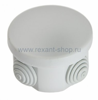 Фотография товара 'Rexant Коробка распаячная для о/п 65х40 28-3000'
