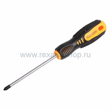 Фотография товара 'Rexant Отвертка PH1 X 100 мм, двухкомпонентная рукоятка 12-4727'