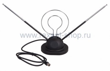 Фотография товара 'Rexant RX-105 антенна комнатная телескопическая на подставке 34-0105'