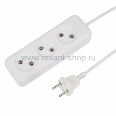 Фотография товара 'Rexant Удлинитель 3 гнезда 11-2203'