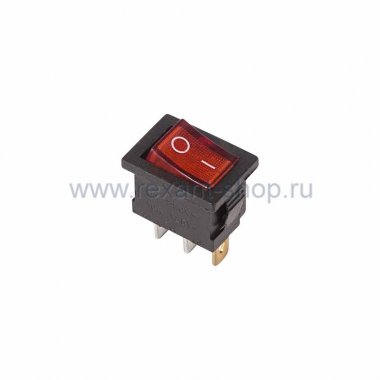 Фотография товара 'Rexant Выключатель клавишный 250V 6А 36-2150'