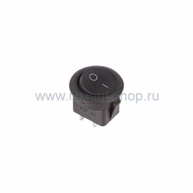 Фотография товара 'Rexant Выключатель клавишный круглый 250V 6А (2с) 36-2550'