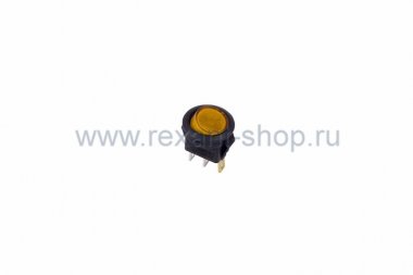 Фотография товара 'Rexant Выключатель клавишный круглый 250V 6А (3с) 36-2532'
