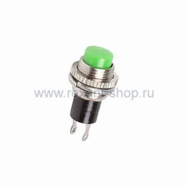 Фотография товара 'Rexant Выключатель-кнопка маталл 220V 2А 36-3333'