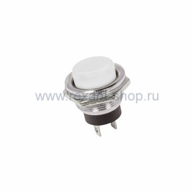 Фотография товара 'Rexant Выключатель-кнопка маталл 220V 2А 36-3355'