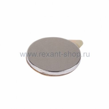 Фотография товара 'Rexant Неодимовый магнит диск 10х1мм с клеем сцепление 72-3111-1'