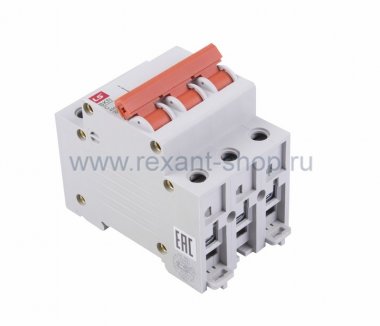 Фотография товара 'Rexant Автоматический выключатель BKN 3P C6A 81-0530'