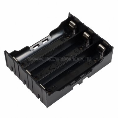 Фотография товара 'Rexant Батарейный отсек 3 х 18650 Li-ion (на плату) 16-0803-9'